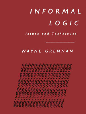 cover image of Informal Logic
